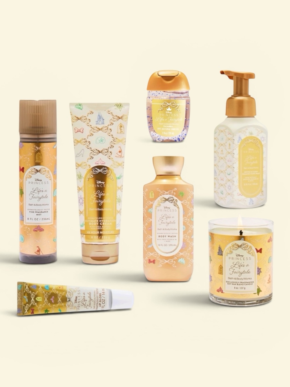 NEW! 7-Pc Bath & Body Works Disney LIFE’S A FAIRYTALE Collection Set Bundle